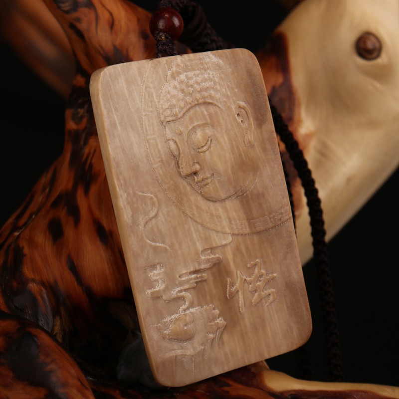 ningcui/凝萃【文玩吊坠】猛犸象牙悟道成佛文玩吊坠挂件sk151