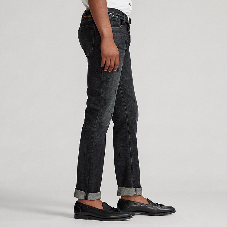 poloralphlauren男装21秋varick修身直筒polopony牛仔裤男士牛仔裤