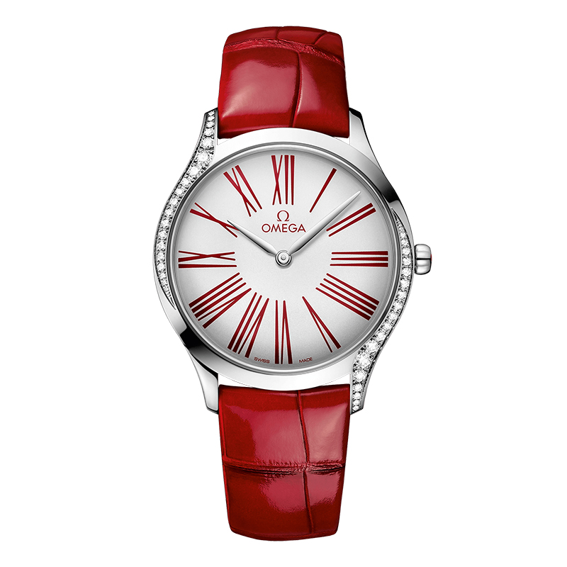 【包税】预订2周 omega/欧米茄 碟飞系列 女士石英表白盘罗马数字精钢