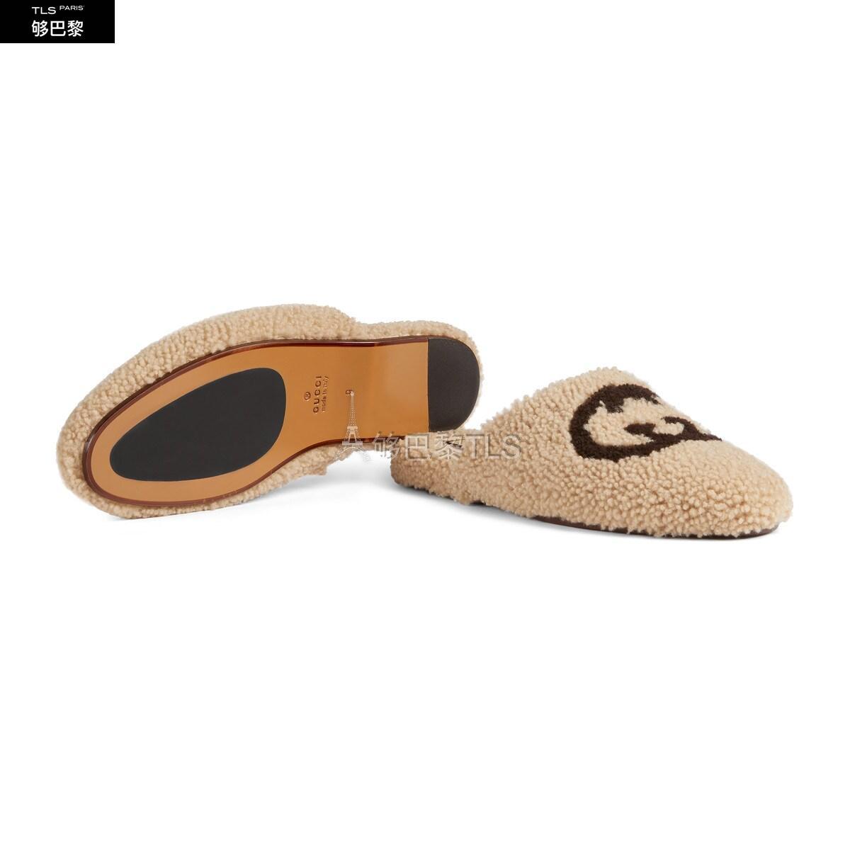 【包邮包税】 gucci古驰 21年春夏 男士 男士互扣式双g拖鞋 658797 d0