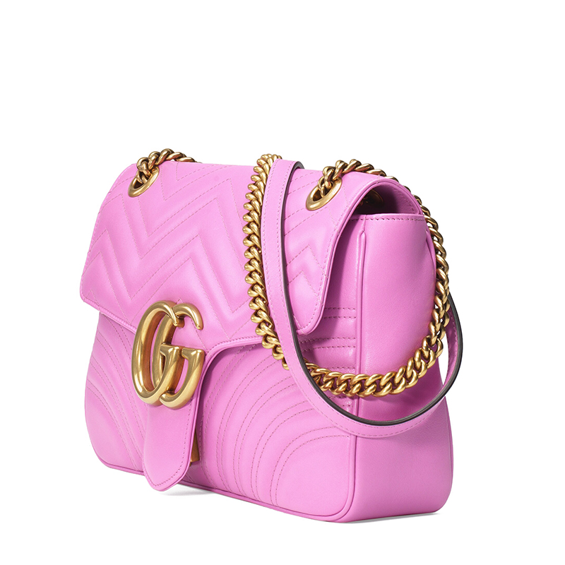 【包税】gucci/古驰 经典款 gg marmont系列 2016复刻版 女士波浪纹