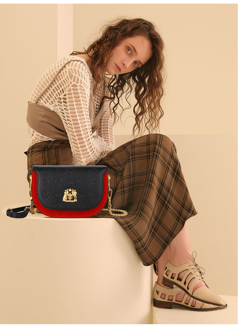 liemoch/利马赫 【头层牛皮】2021 百搭大容量单肩包正品女斜挎包新品