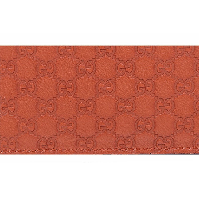 【包税】gucci/古驰 古琦 男女同款 棕红色皮革时尚小型皮具卡片夹