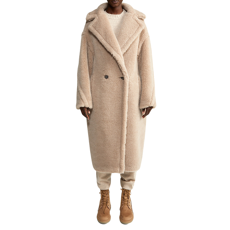 【包税】maxmara/麦丝玛拉 经典款 tedgirl系列 女士米色羊驼毛羊毛