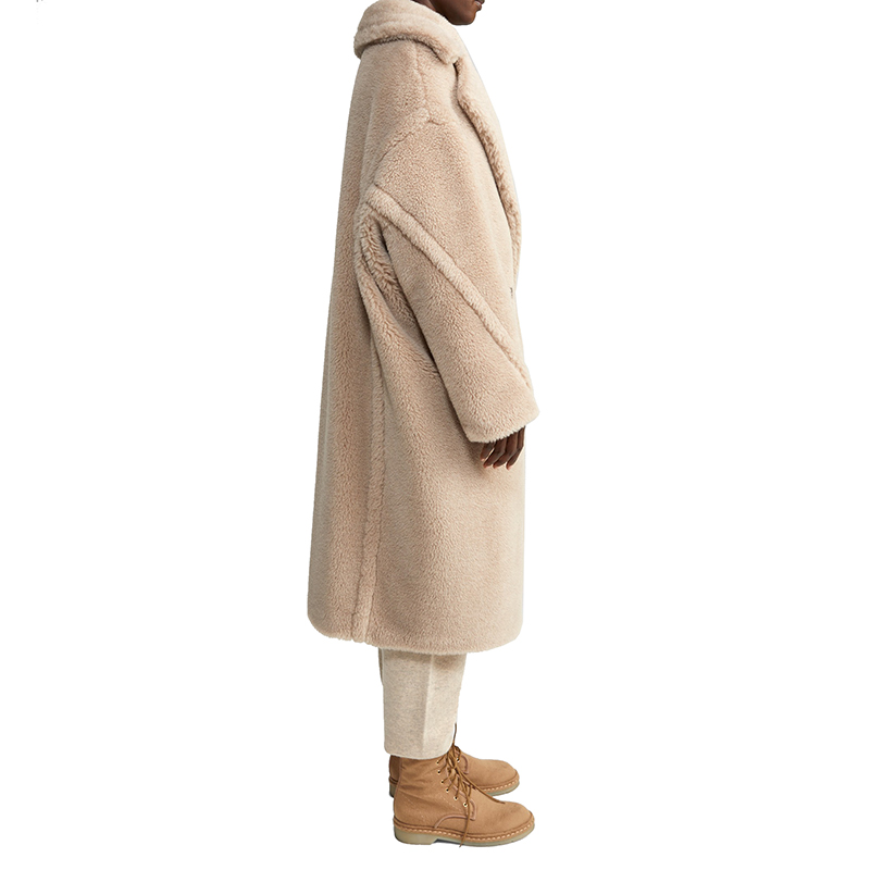 【包税】maxmara/麦丝玛拉 经典款 tedgirl系列 女士米色羊驼毛羊毛