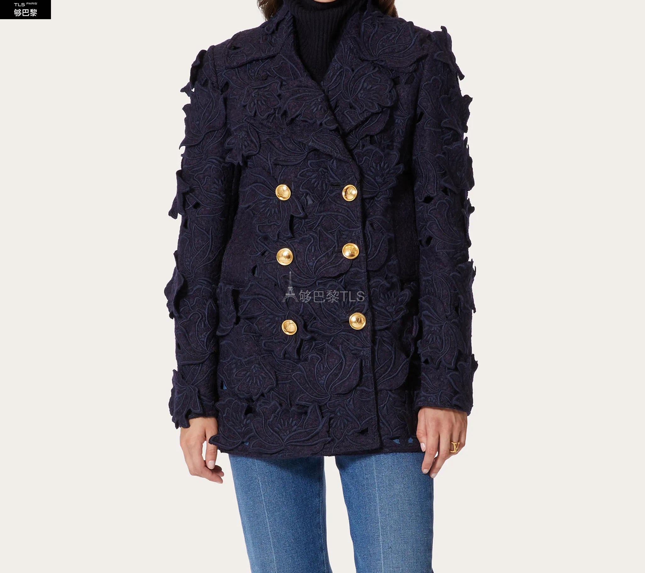 【包邮包税】 valentino华伦天奴 21年春夏 女士 大衣 caban brodé