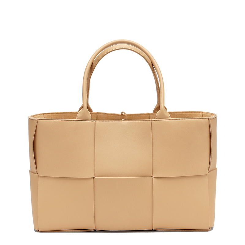 【包税】bottega veneta/葆蝶家 经典arco tote系列 女士杏仁色羊皮