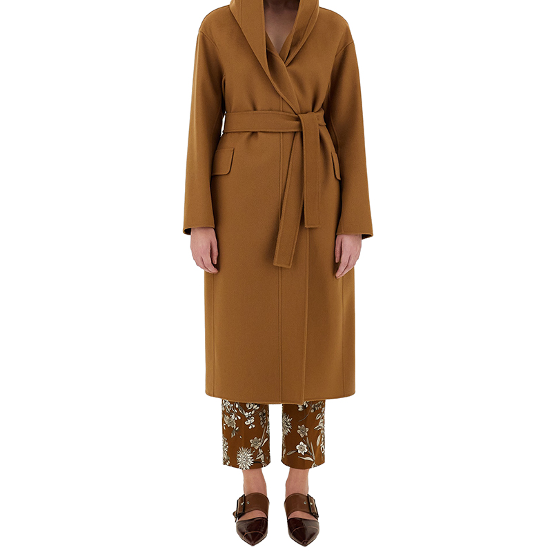 【包税】maxmara/麦丝玛拉 经典款 svezia系列 女士驼色羊毛大衣