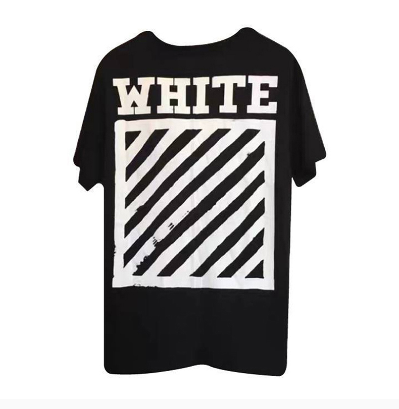 off-white/off-white 男士 服装 21春夏 黑色圆领宽松棉质t恤 男士