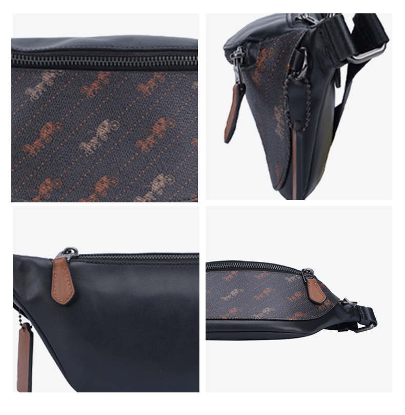 coach/蔻驰 男士pvc/配皮斜挎腰包 84711