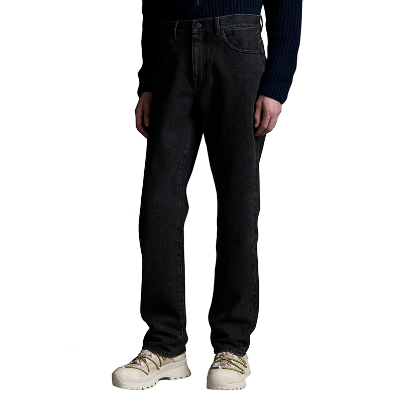 【包税】moncler/蒙克莱 21年秋冬新款 男士黑色棉质牛仔裤g20912a
