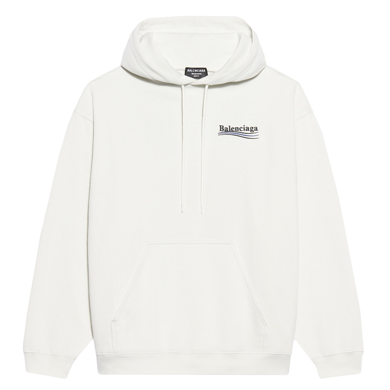 男卫衣】【包税】balenciaga/巴黎世家 21年秋冬新款 男士白色毛圈