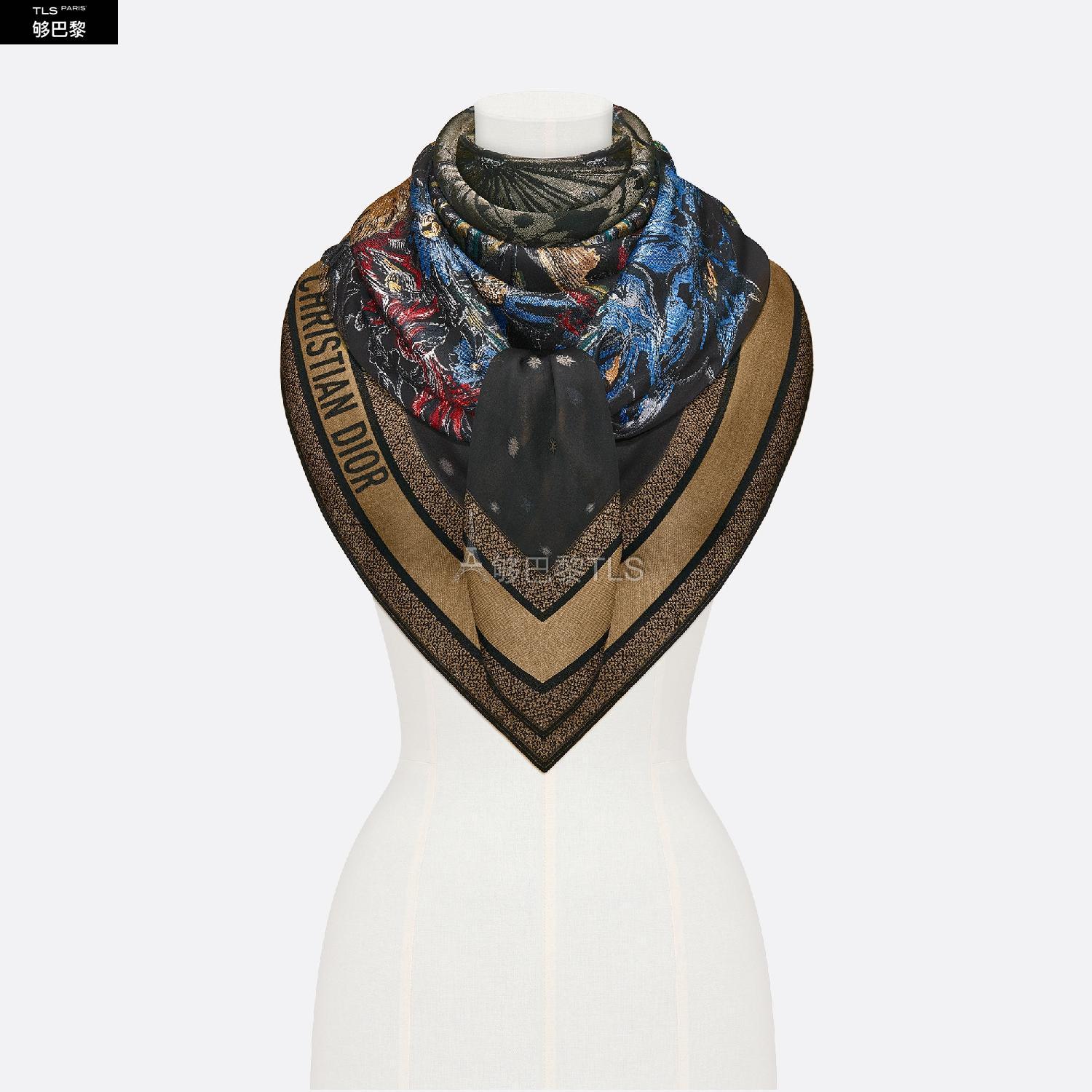 【包邮包税】 dior迪奥 21年秋冬 女士 围巾 dior 印花披肩 15zod140i