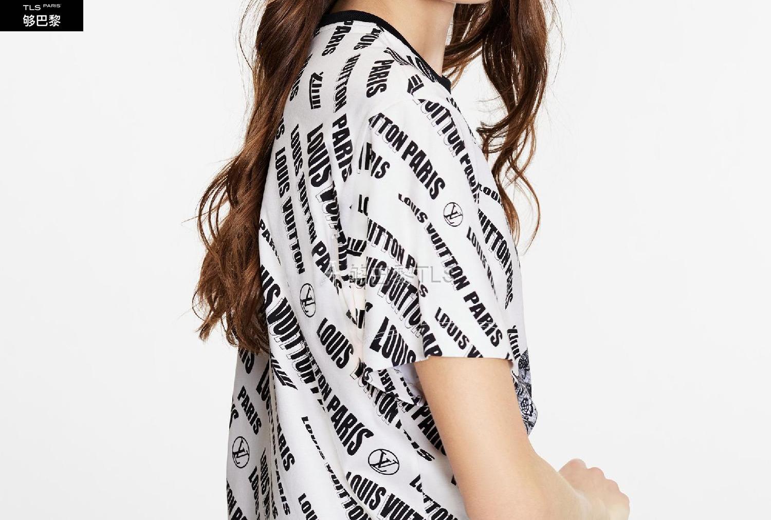 【包邮包税】 lv路易威登 21年秋冬 女士 短袖t恤 花瓶图案 t 恤 1a9