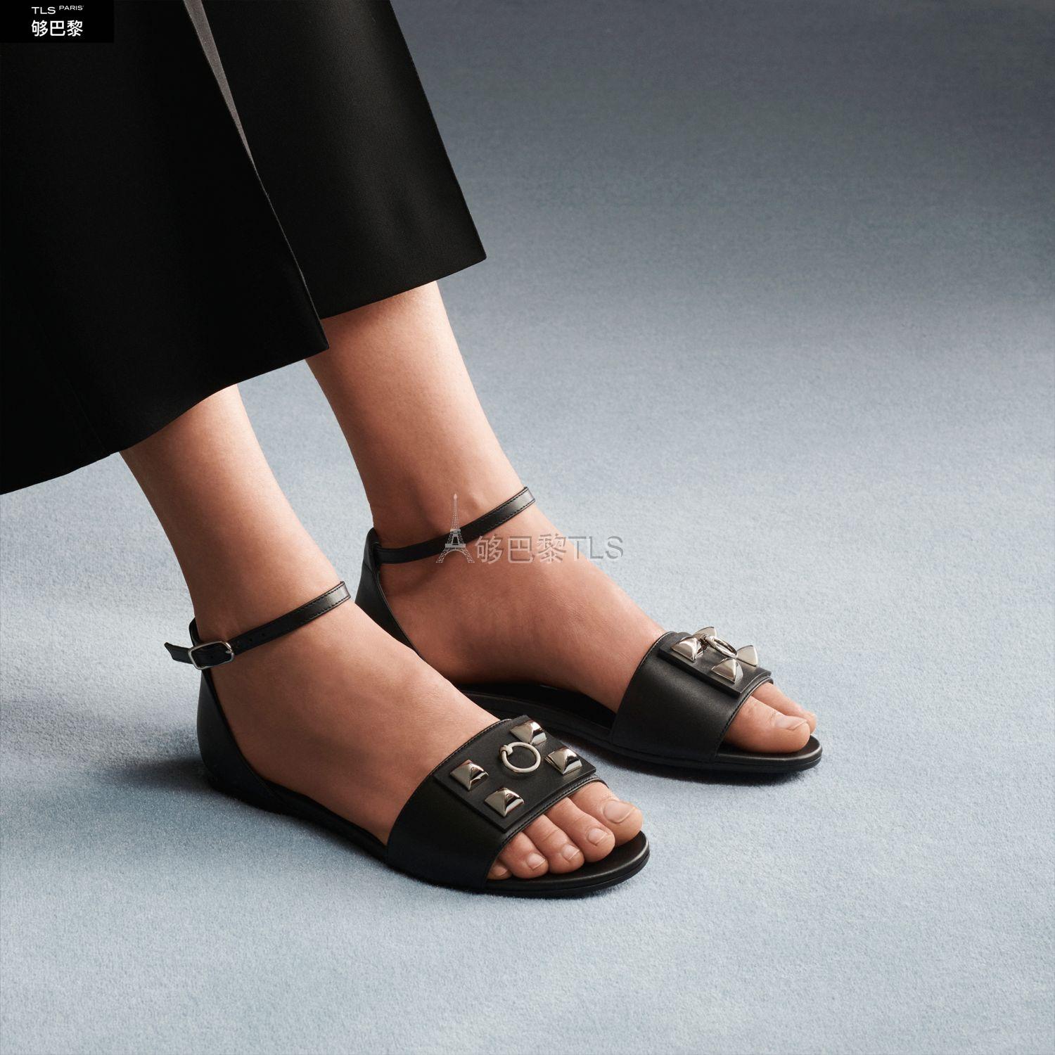 【包邮包税】 hermes爱马仕 21年秋冬 女士 平底凉鞋 sandales