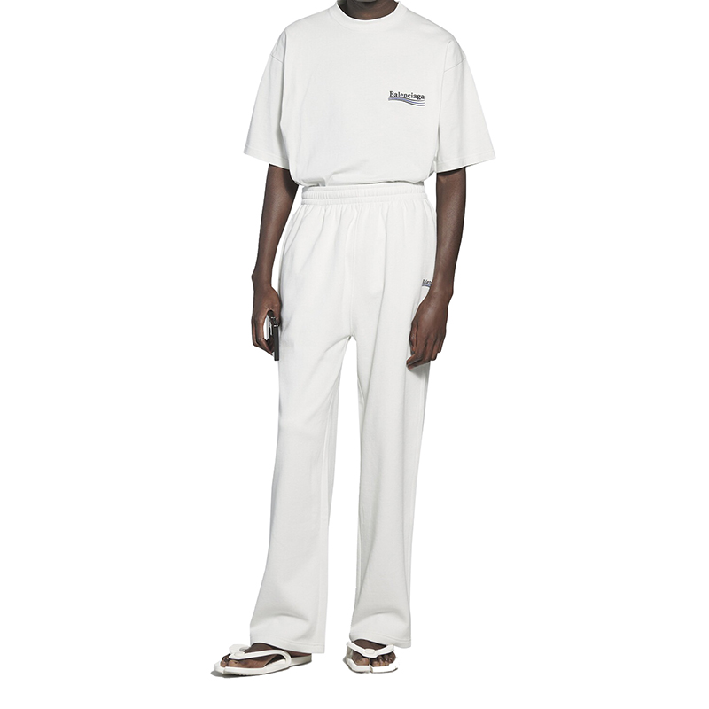 21年秋冬新款 political campaign系列 男士白色棉质运动裤641602tkv