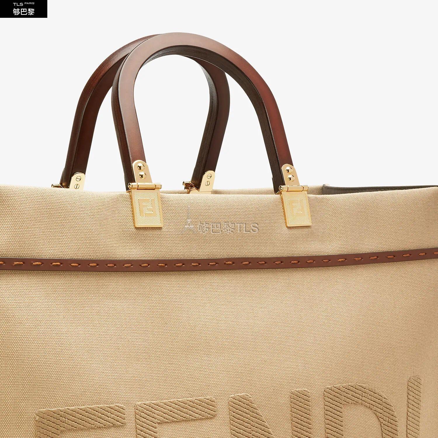 fendi芬迪 21年秋冬 女士 手提包 fendi中号阳光购物手提袋 8bh386ab