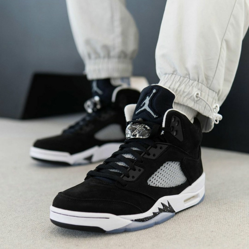 nike/耐克 air jordan 5 oreo 男女同款 aj5 黑白奥利奥 2021年版