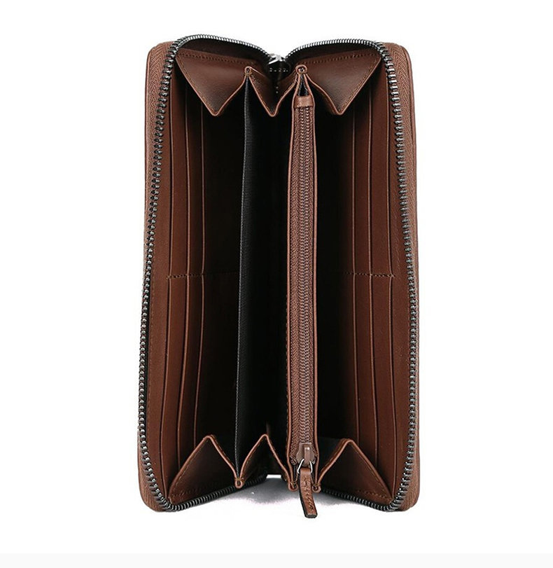 【包税】gucci/古驰 男士牛皮长款棕色钱包 308009-a0vbr-2574