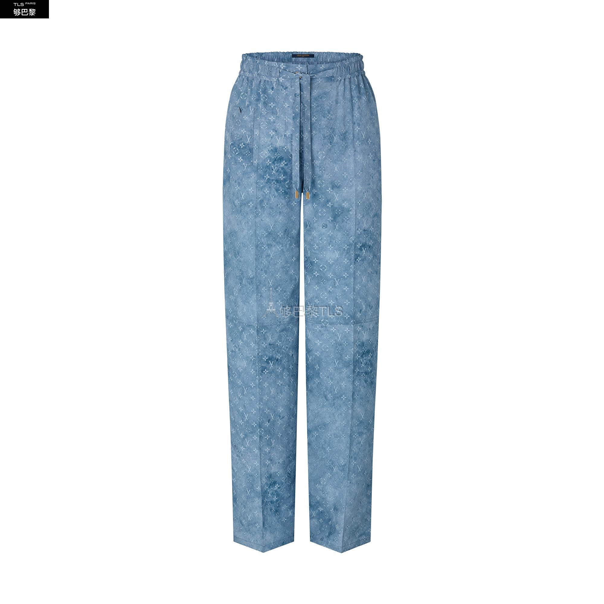 【包邮包税】 lv路易威登 21年秋冬 女士 休闲裤 水洗真丝睡衣式长裤