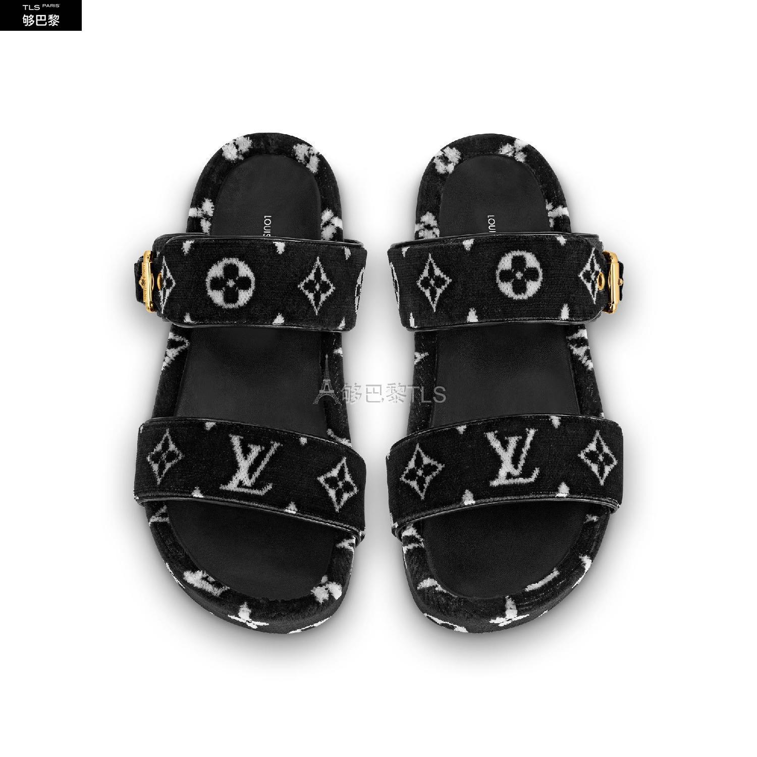 【包邮包税】 lv路易威登 21年秋冬 女士 平底凉鞋 mule compensee