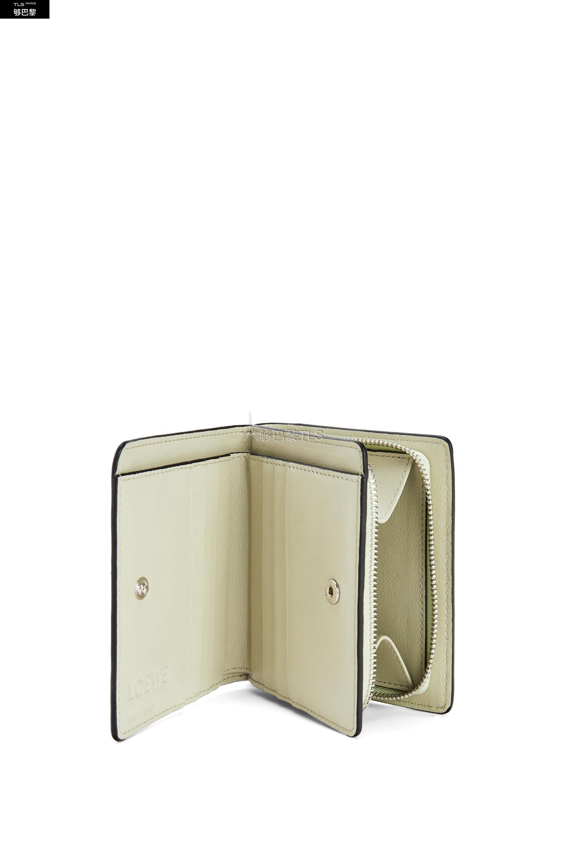 【包邮包税】 loewe罗意威 21年秋冬 女士 钱包 经典牛皮革紧凑拉链