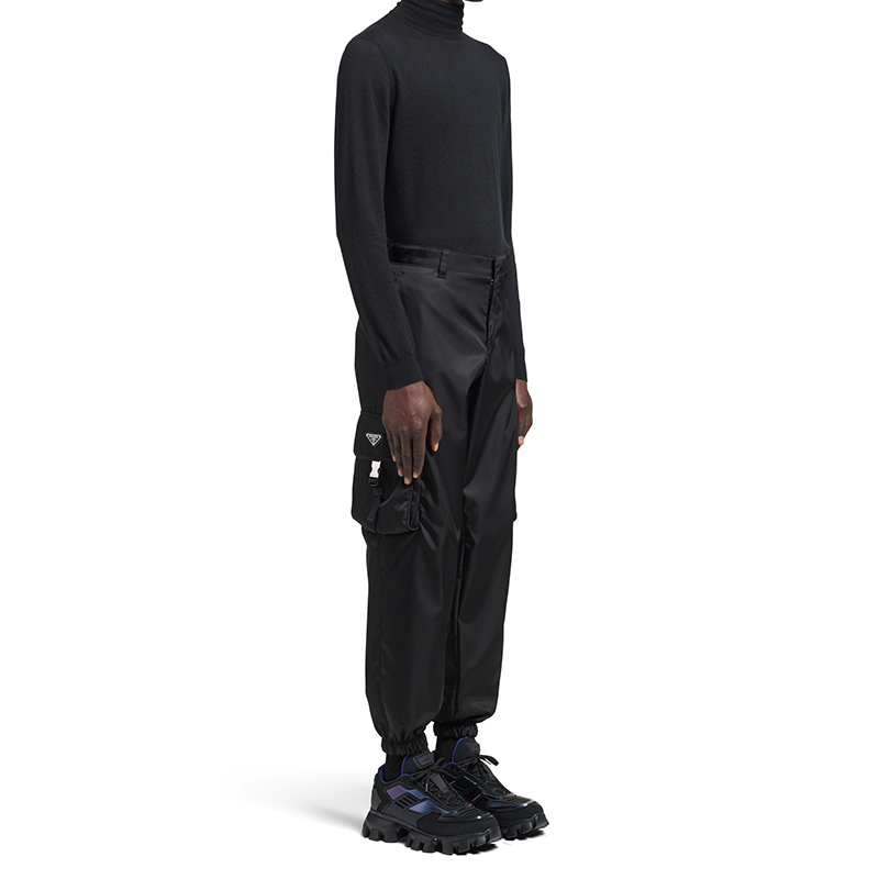 【包税】prada/普拉达 21年秋冬新款 re-nylon系列 男士黑色再生尼龙