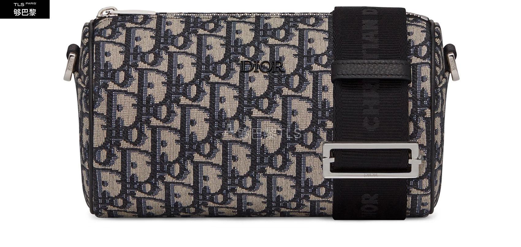 【包邮包税】 dior迪奥 21年秋冬 男士 单肩包 dior oblique roller