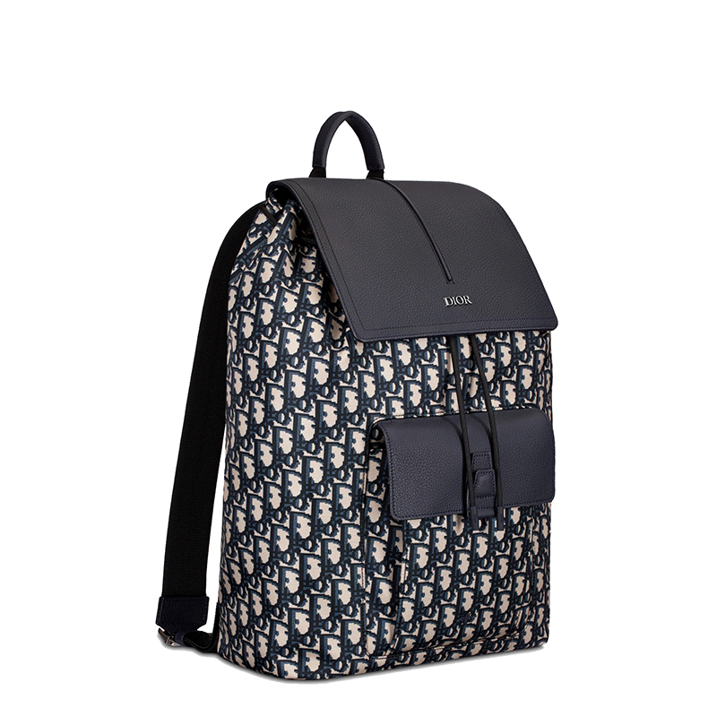 【包税】dior/迪奥 经典motion系列 男士米色黑色oblique pixel老花