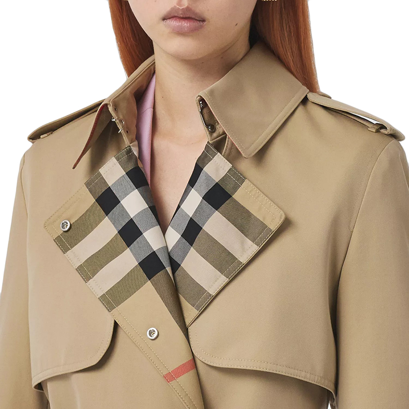 【包税】burberry/博柏利 21年秋冬新款 女士蜜色格