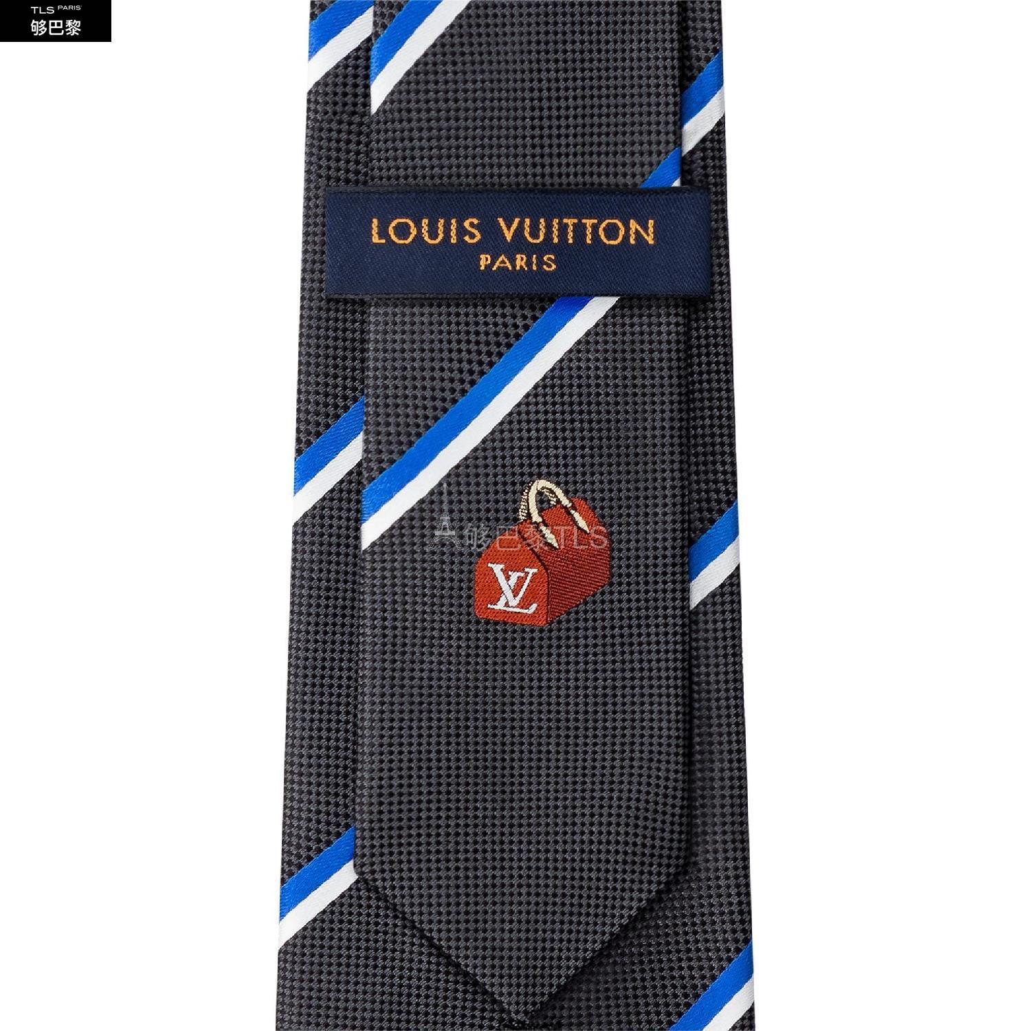 【包邮包税】 lv路易威登 21年秋冬 男士 领带 lv stripy gaston 领带