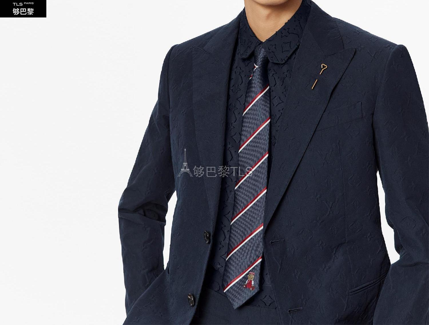 【包邮包税】 lv路易威登 21年秋冬 男士 领带 lv stripy gaston 领带