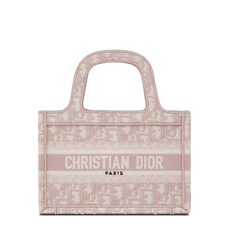 【包税】dior/迪奥 21秋冬新款book tote系列 女士迷你玫瑰粉色老花