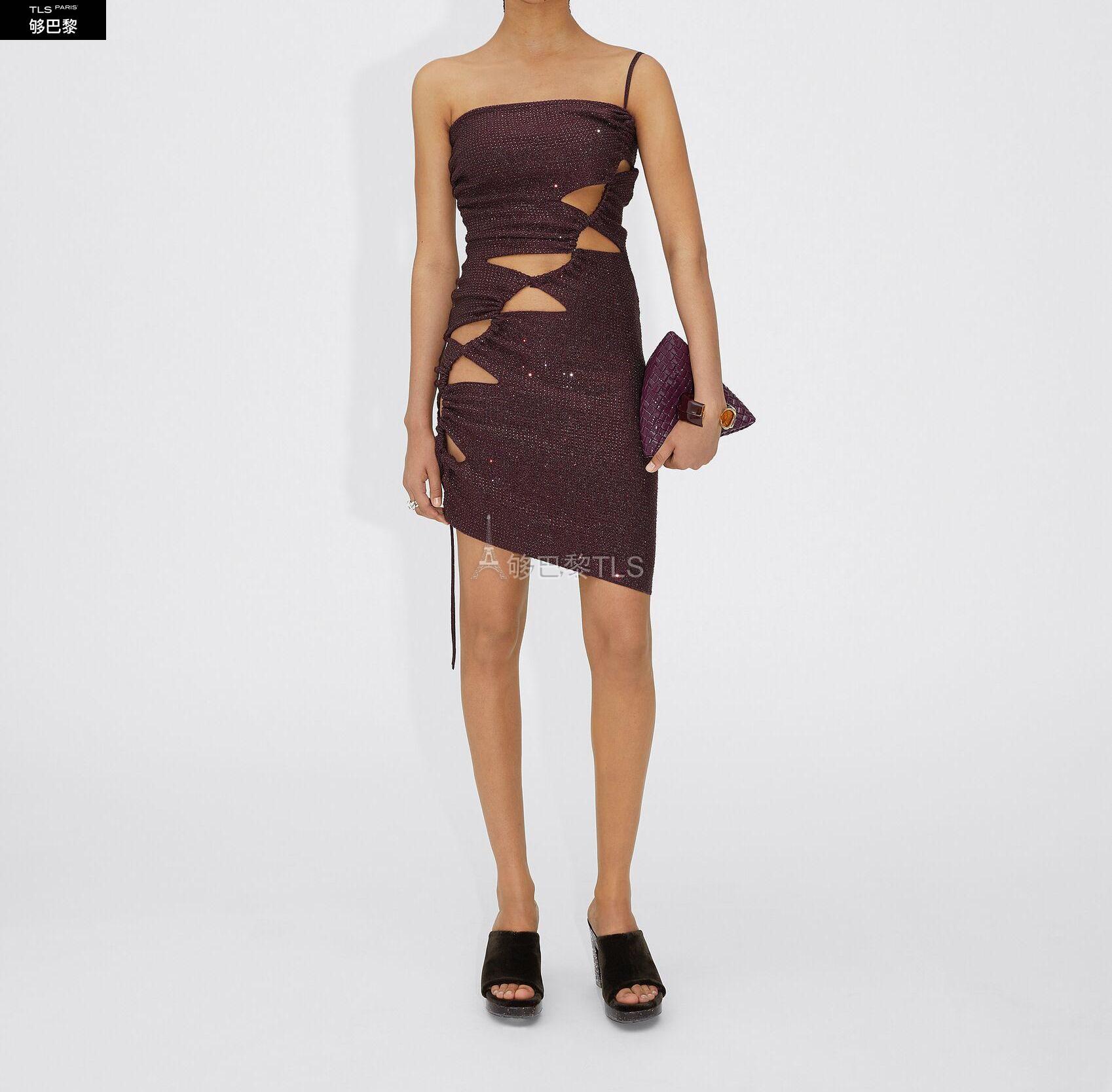 【Bottega Veneta葆蝶家 女士连衣裙】【包邮包税】 BV葆蝶家 22年秋冬 女士 连衣裙 robe 673962V1I605026 ...