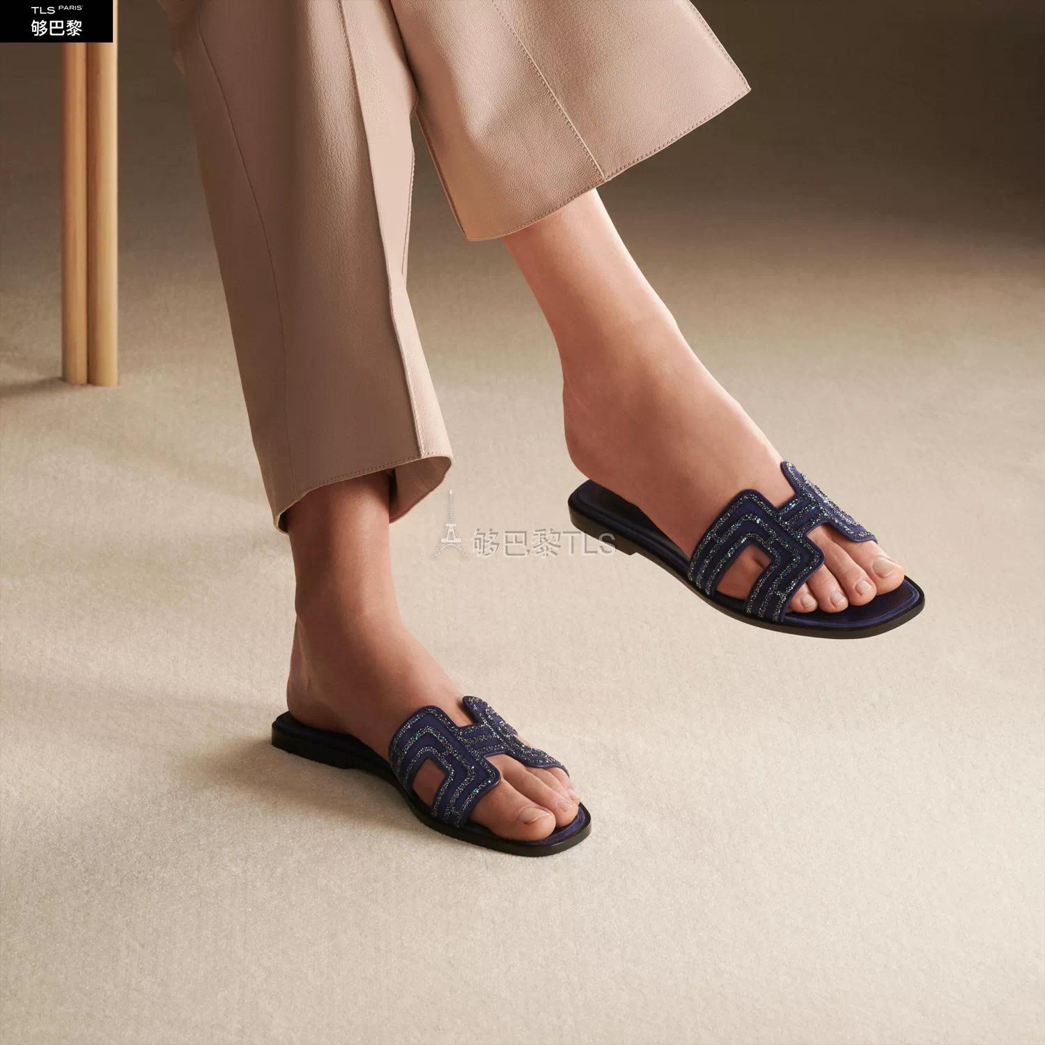 【包邮包税】 hermes爱马仕 21年秋冬 女士 平底凉鞋 sandales oran