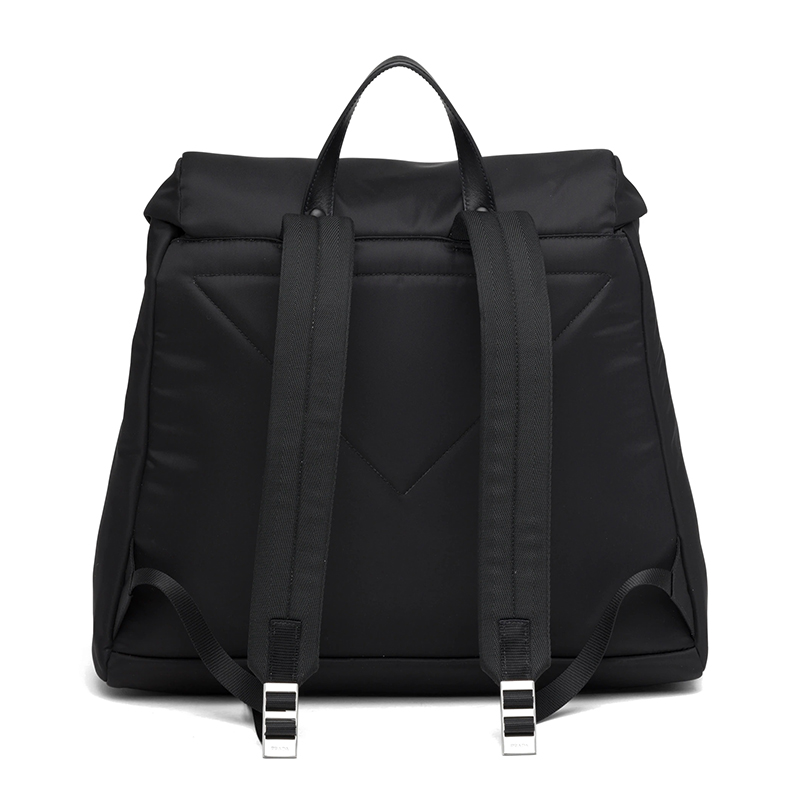 【包税】prada/普拉达 21年秋冬新款 男士黑色尼龙皮革双肩背包2vz089