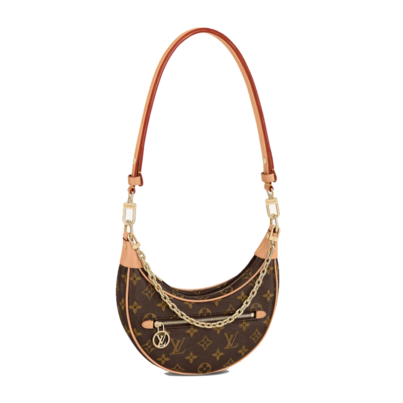louis vuitton/路易威登 爆款老花豌豆包 loop 涂层帆布/配皮手袋