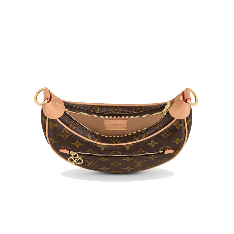 louis vuitton/路易威登 爆款老花豌豆包 loop 涂层帆布/配皮手袋