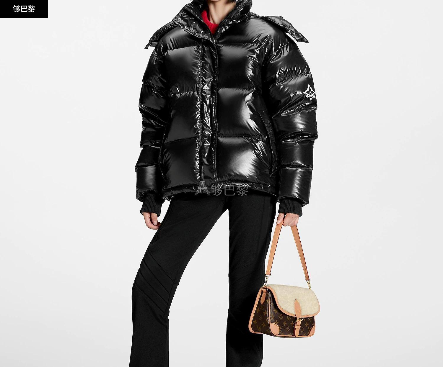 【包邮包税】 lv路易威登 23年春夏 女士 羽绒服 亮面羽绒夹克 1aakoj