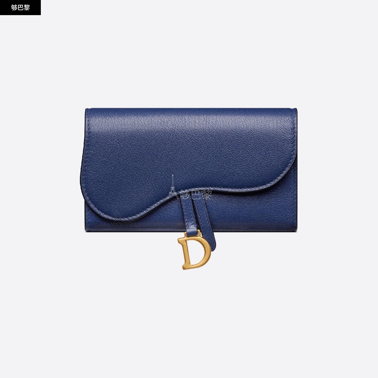 dior迪奥 23年春夏 女士 钱包 portefeuille slim saddle s5680cceh