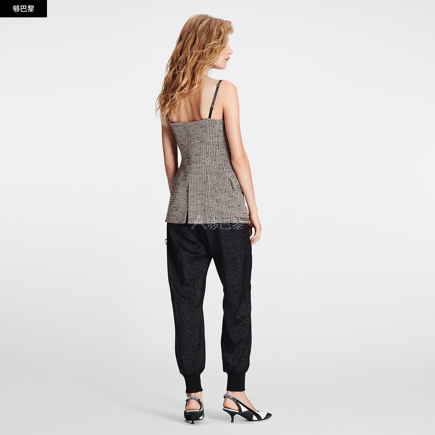 【包邮包税】 lv路易威登 23春夏 女士 背心 haut boutonné en tweed