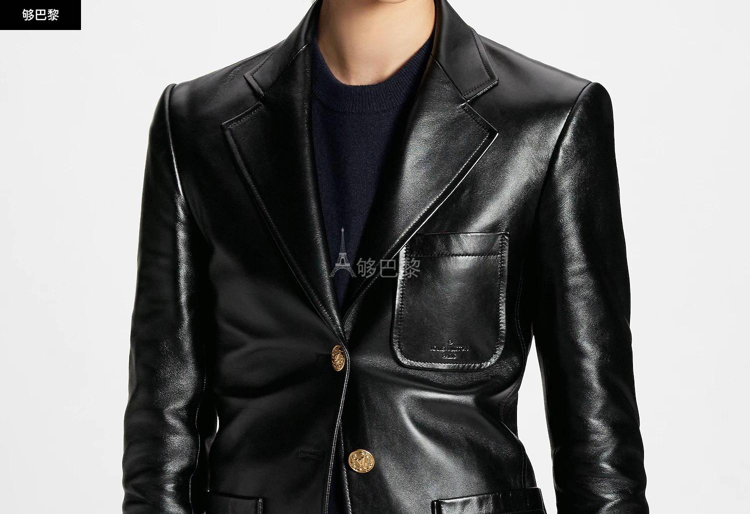【包邮包税】 lv路易威登 23年春夏 女士 夹克 皮革西装夹克 1ab7fl 1