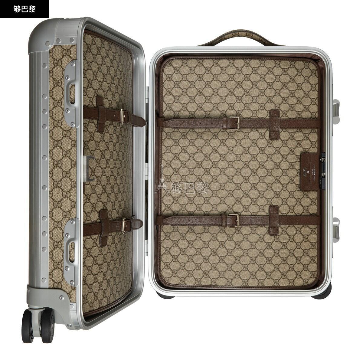 【包邮包税】 gucci古驰 23年春夏 男士 铝制gg登机行李箱 740391 9aa