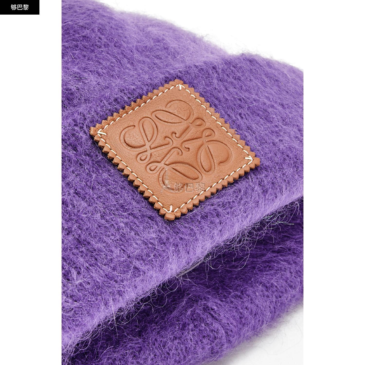 【包邮包税】 loewe罗意威 23年春夏 女士 帽子 beanie in mohair f60