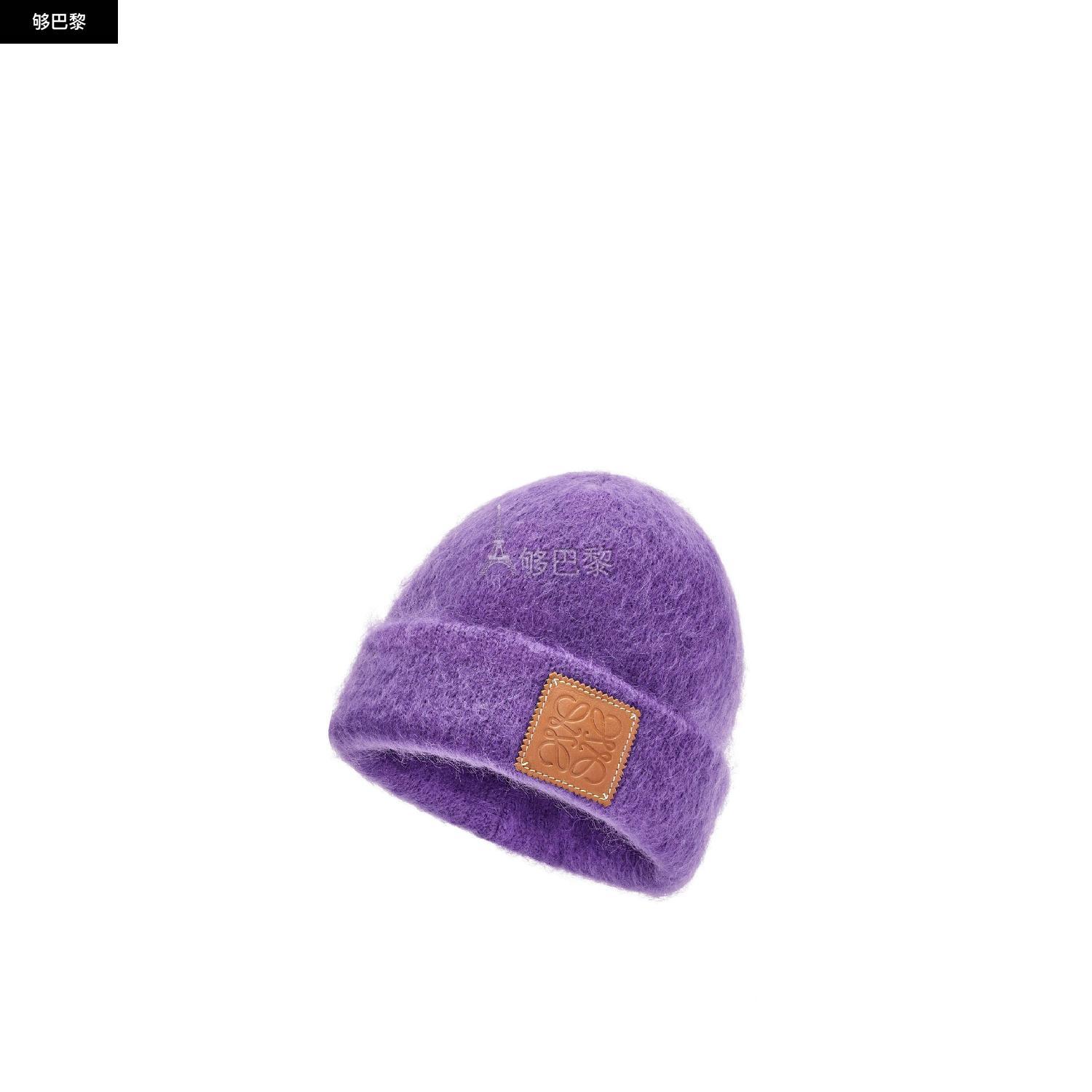 【包邮包税】 loewe罗意威 23年春夏 女士 帽子 beanie in mohair f60