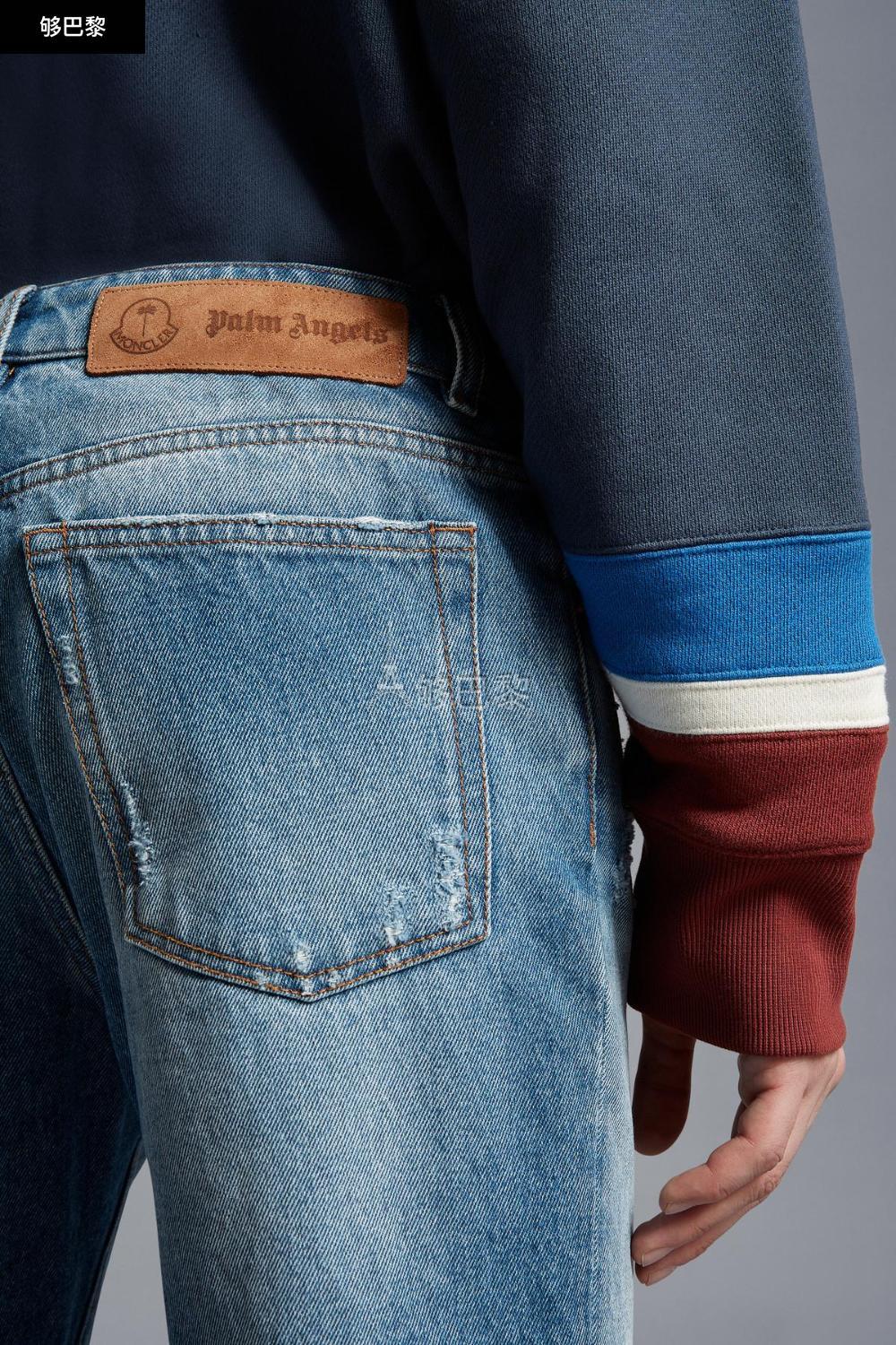 【包邮包税】 moncler蒙可蒙克莱 23春夏 男士 牛仔裤 男士复古效果