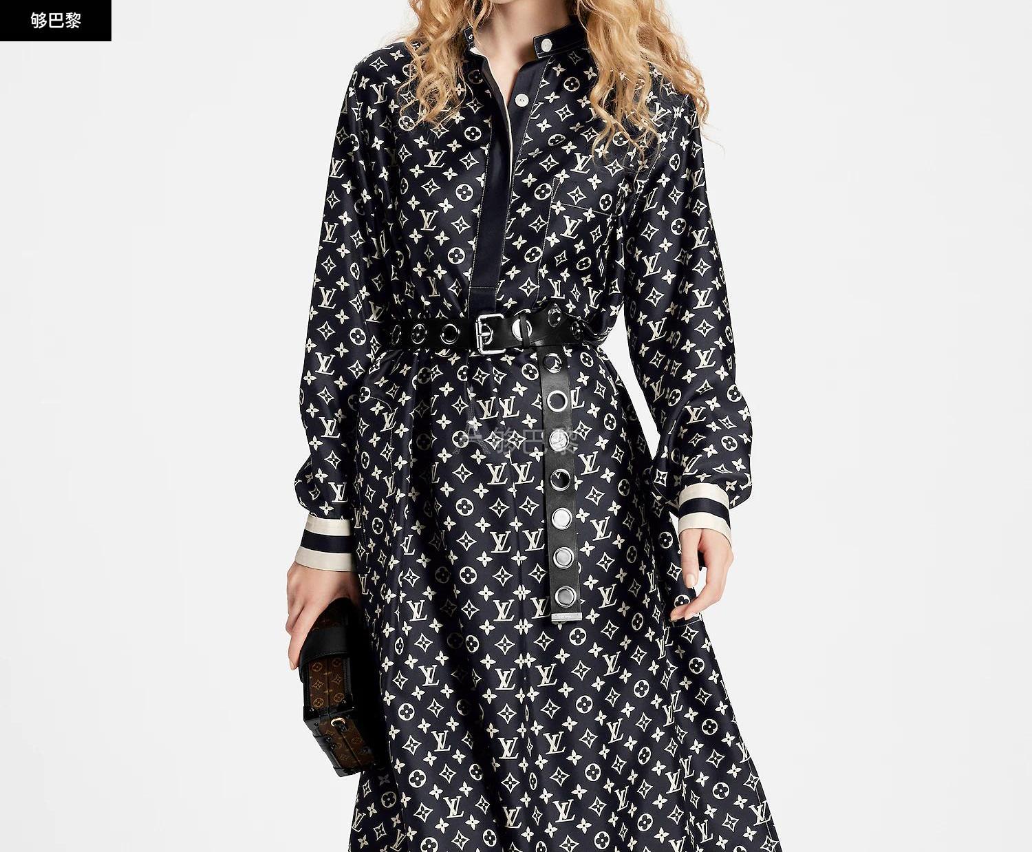 【包邮包税】 lv路易威登 23春夏 女士 连衣裙 衬衫连衣裙 1ab9af 1ab