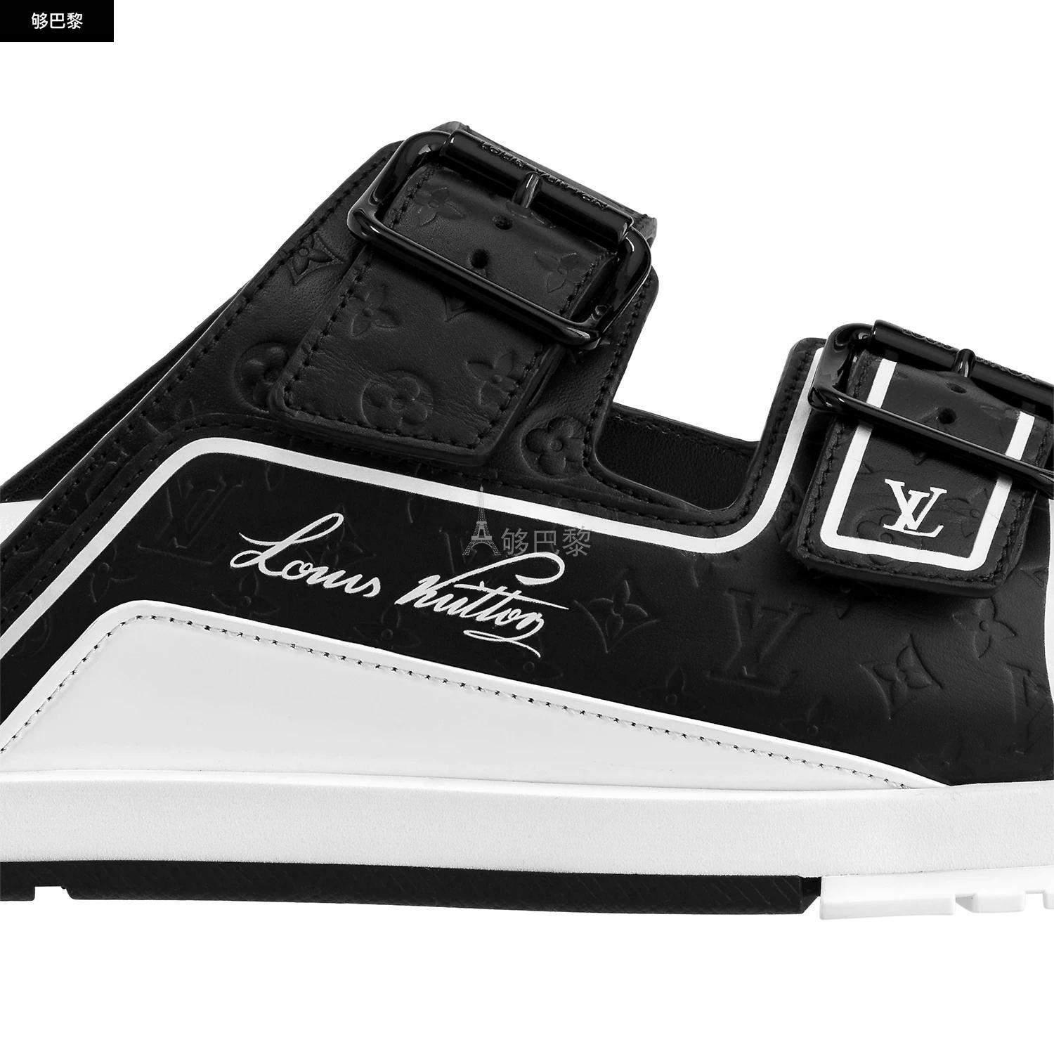 【包邮包税】 lv路易威登 23春夏 男士 平底凉鞋 mule lv trainer 1a