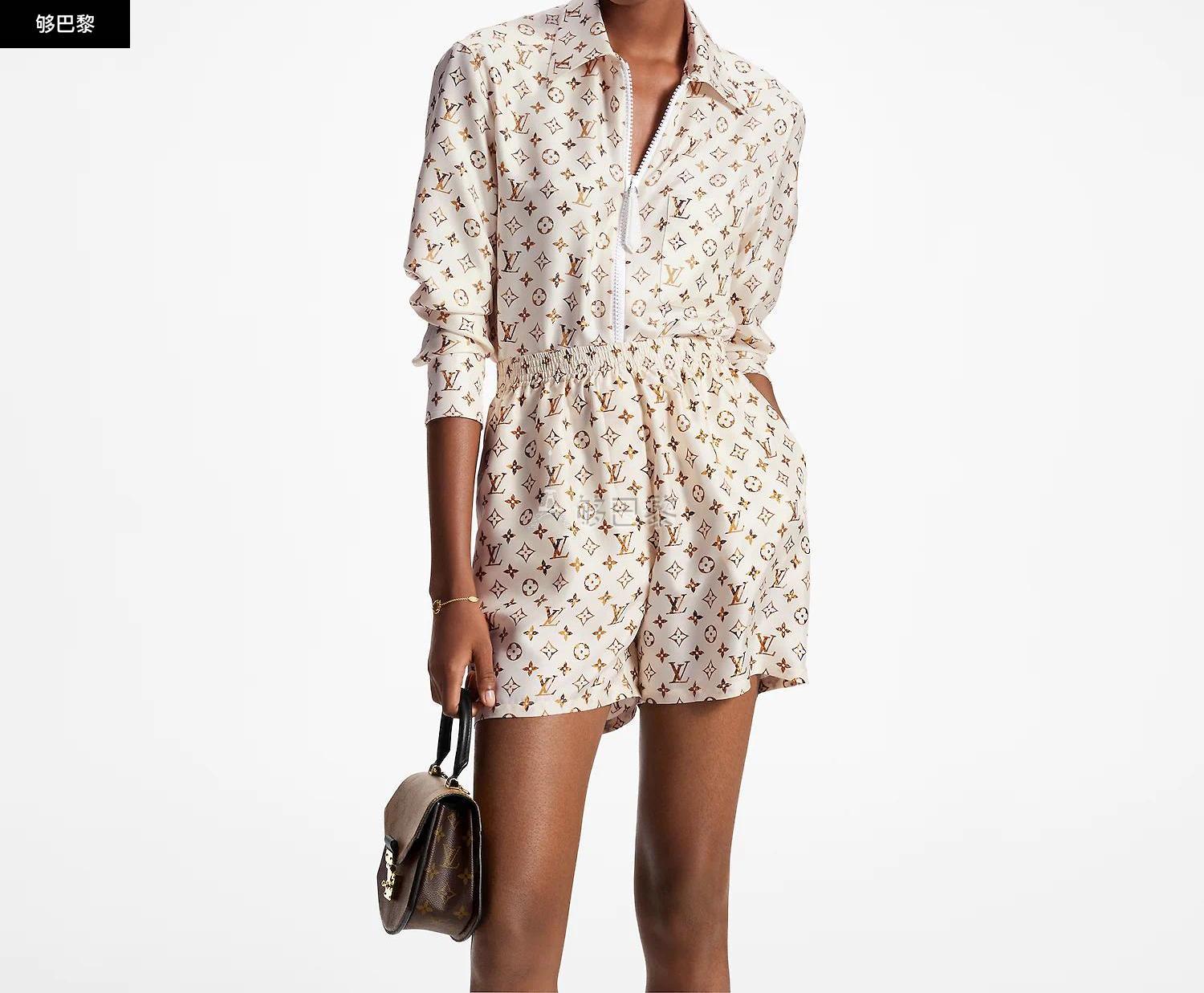 【包邮包税】 lv路易威登 23春夏 女士 长袖衬衫 宽松拉链衬衫 1abg8f