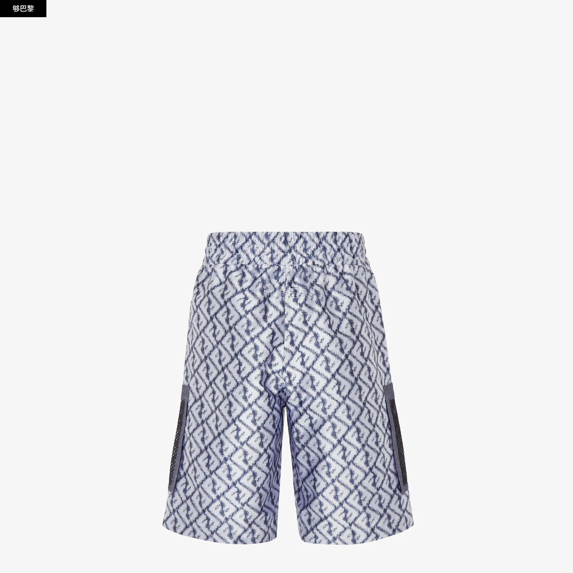 【包邮包税】 fendi芬迪 23春夏 男士 短裤 拼色尼龙短裤 fab652an62